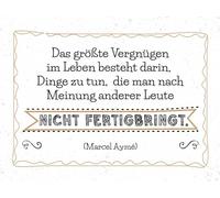 Blechschild 30x40 cm Vergnügen Dinge zu tun, die nach Meinung anderer