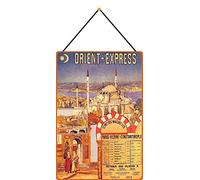 Blechschild Avec cordon 30 x 20 cm Orient-Express Paris - Vienna - Contantinople - Blechemma