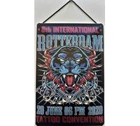 Blechschild Avec cordon de 30 x 20 cm - Plaque métallique de la marque Rotterdam Tattoo Convention 2020