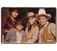 Blechschilder Bonanza - Plaque décorative en métal - Rétro - Pour entrée - Cadeau d'anniversaire ou de Noël - 20 x 30 cm