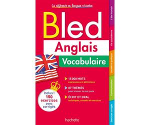 Bled Anglais Vocabulaire - Isabelle Perrin - Hachette Education - broché - Méthode de langue