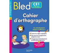 Bled Cahier D'orthographe Ce1