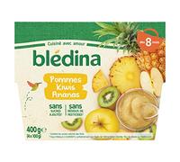 Blédina 4 Coupelles Pommes Kiwis Ananas Dès 8 mois, 4 x 100g