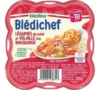 Bledina Blédichef Légumes du Soleil et Volaille à la Basquaise Dès 18 mois, 250g