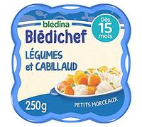 Bledina Blédichef Légumes et Cabillaud Dès 15 Mois, 250g