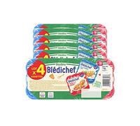 Blédina - Blédichef - Repas Bébé 18 Mois - 12 Plats Légumes Volaille Basquaise - 12 Plats Légumes Lieu - Petits Morceaux - Dès 18 Mois - 24 Assiettes (L'emballage peut varier)
