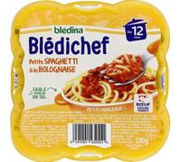 BLEDINA BLEDICHEF spaghetti à la bolognaise dès 12mois 230g