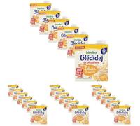 Blédina Blédidej - Céréales bébé Lactées Biscuité - Dès 12 Mois - 6 briques de 500mL (Lot de 4)