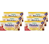 Blédina Blédidej - Céréales bébé Lactées Chocolat Vanille - Dès 12 Mois - 12 briques de 250mL (Lot de 2)