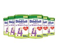 Blédina Blédilait Junior 4, Lait en Poudre pour Bébé, 18 à 36 Mois, 900g (Boîtex6)