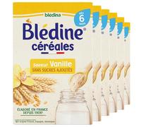 Blédina Blédine Céréales Bébé Petit-Déjeuner Saveur Vanille, 6 x 400g