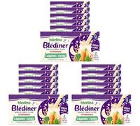 Blédina Blédîner, Céréales bébé Lactées, Légumes, Dès 12 Mois, 250 ml (Lot de 6x2 briques) (L'emballage peut varier)