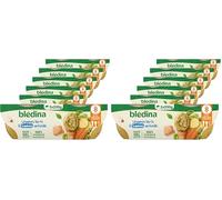 Blédina - Bols - Repas midi bébé - Légumes Verts & Saumon au Basilic - Dès 8 mois - Sans sel ajouté - 12x200g (Lot de 2)