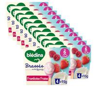 Blédina - Brassés, Framboise Fraise, Dès 6 mois, 48x95g
