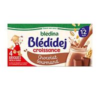 Blédina Blédidej Croissance, Chocolat Gourmand, dès 12 Mois, 4 x 250ml