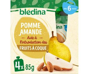Blédina Gourde Poire Amande 4x85g