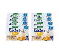 Blédina - Les Mini Lactés Abricot - De 6 à 36 mois - 48 pots de 55g