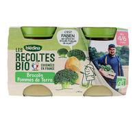 Blédina Les Recoltes Bio Brocolis Pommes De Terre 2x130g