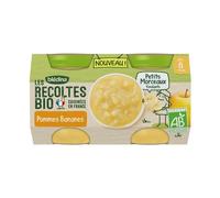 Blédina Les Récoltes Bio Compote Pomme Banane 2x130g