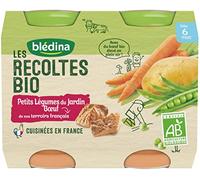 Blédina Les Récoltes Bio petits légumes du jardin boeuf 2 x 200gr