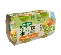 Blédina Les Récoltes Bio Pot Compote Pommes Bananes Kiwi +6m 2 x 130g