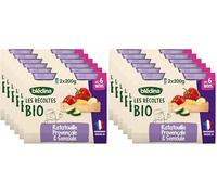Blédina - Les Récoltes Bio - Ratatouille Provencale et Semoule - Recette BIO et simple - Dès 6 mois - 12 Pots de 200g (Lot de 2)