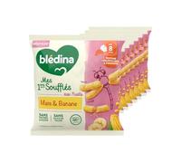 BLÉDINA - Mes 1ers Soufflés - Maïs & Banane - Dès 8 mois - 8 x 20 g