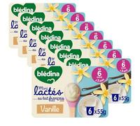 Blédina - Mini Lactés, Vanille, Dès 6 mois, 48x55g