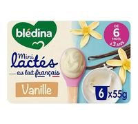 Blédina - Mini Lactés, Vanille, Dès 6 mois, 6x55g