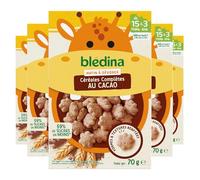 Blédina Mini Matin - Céréales Complètes Au Cacao Pour Bébé - Dès 15 Mois - Les 5 boites de 70g