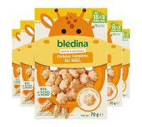 Blédina Mini Matin - Céréales Complètes Au Miel Pour Bébé - Dès 15 Mois - Les 5 boites de 70g