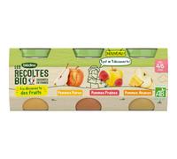 Blédina Pomme Et Ananas/Pomme Et Fraise/Pomme Et Poire 3x130g