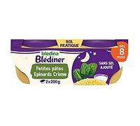 Blediner - bols - petites pâtes epinards touche de crème - dès 8 mois - 2x200g