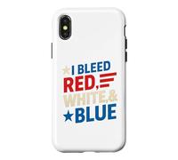 Bleed Red, White and Blue Coque pour iPhone X/XS