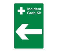 Bleedsave Incident Grab Kit Arrow Left Panneau de sécurité en plastique rigide 1 mm 200 x 300 mm
