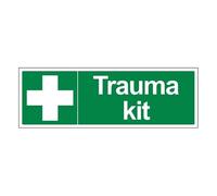 Bleedsave Trauma Kit - Paysage 300 x 100 mm - Panneau de sécurité en plastique rigide 1 mm
