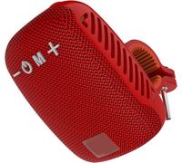 Bleetooth en Haut-Parleur sans Fil, Haut-Parleur Stéréo de Guidon à Vélo Extérieur Portable avec Radio FM, Couple Double, Support de Carte Mémoire, pour la Randonnée à Vélo (Rouge)