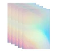 Bleidruck Lot de 25 feuilles de film holographique transparent de qualité supérieure laminé à froid 20,3 x 29,1 cm