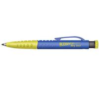 Bleispitz 1492 Lot de marqueurs 2 en 1 (porte-mine 2 en 1, trou profond, pour travaux de perçage et de montage, mine universelle graphite, 120 x 2,8 mm, jaune/bleu, rechargeable, marqueur spécial)