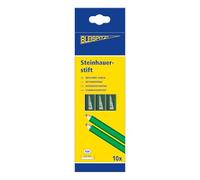 Bleispitz 1515 Lot de 10 crayons de sculpteur en bois de tilleul résistant à l'eau pour le marquage des surfaces rugueuses et dures, brique, pierre, béton, 175 mm