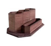 Bleistifthalter - Pinselhalter - Dekorativer Pinselhalter | 4-Fächer-Aufbewahrung Für Utensilien, Marker, Kunst-Organizer Aus Holz Für Atelier, Küche, Homeoffice, Schule, Bibliothek, Werkstatt