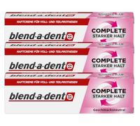 Blend-a-dent Complete Lot de 3 crèmes adhésives neutres pour prothèses complètes et partielles 47 g