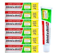 blend-a-dent Crème adhésive extra forte neutre 6 × 70 g - Crème prothèse sans goût avec tenue longue durée | Maintien sûr pour les prothèses dentaires | Doux et fiable pour les utilisateurs sensibles