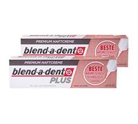 Blend a dent Plus Lot de 2 crèmes adhésives anti-miettes de qualité supérieure 40 g pour prothèses complètes et partielles