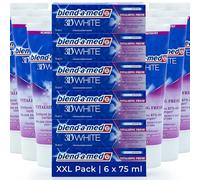 Blend-a-med Vitalizing Fresh Lot de 6 blancs 75 ml - Emballage XL - 3 en 1 - Émail dentaire doux - Anti-décoloration