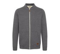 BLEND BHArco Homme Veste en Sweat College Veste Cardigan avec col Montant Court Fermeture éclair Poche Kangourou Mélange de Coton Regular Fit, Taille:M, Couleur:Pewter Mix (70817)