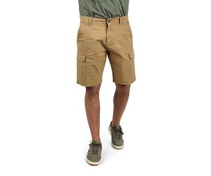 BLEND BHBarni Homme Cargo Shorts Bermuda Pantalon Court avec Poches Cargo Boucles de Ceinture Mélange de Coton Regular Fit, Taille:M, Couleur:Sand Brown (75107)