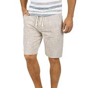 BLEND BHBones Homme Shorts Pantalon Court Bermuda avec Look Lin Poches Italiennes 100% Cotton Regular Fit, Taille:2XL, Couleur:Sand Brown (75107)