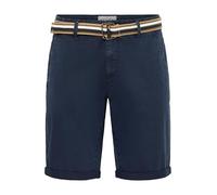 BLEND BHBruno Homme Chino Shorts Bermuda Pantalon Court avec Ceinture Stretch Poches Italiennes Mélange de Coton Regular Fit, Taille:L, Couleur:Navy (70230)