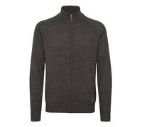 BLEND BHDaniri Homme Cardigan Gilet en Maille Fin avec col Montant Fermeture éclair Poignets côtelés Mélange de Coton Regular Fit, Taille:L, Couleur:Charcoal (70818)